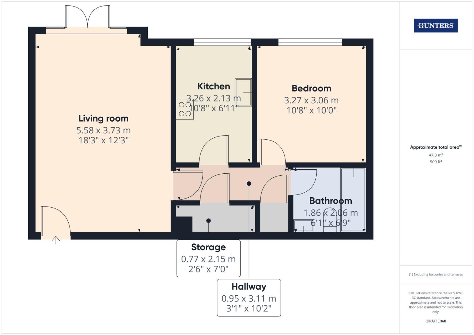 Moorhead Court, Ocean Village, SO14 floorplan